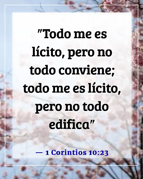 Versículos de la Biblia sobre la libertad de elección (1 Corintios 10:23)