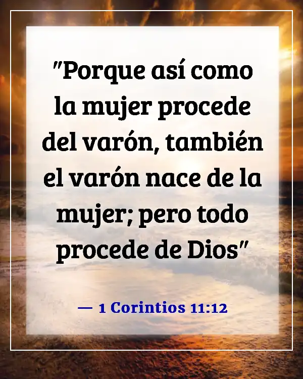 Versículo de la Biblia sobre una mujer que teme al Señor (1 Corintios 11:12)