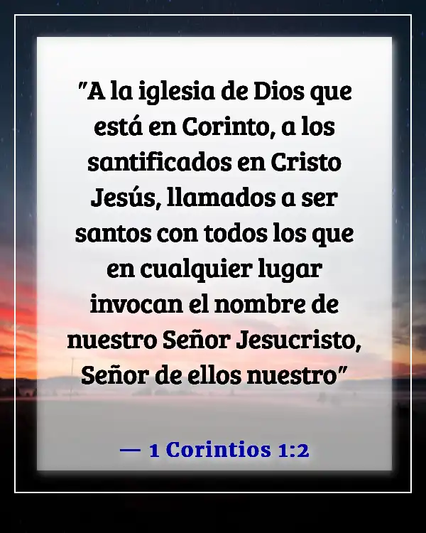 Versículos de la Biblia sobre el poder en el nombre de Jesús (1 Corintios 1:2)