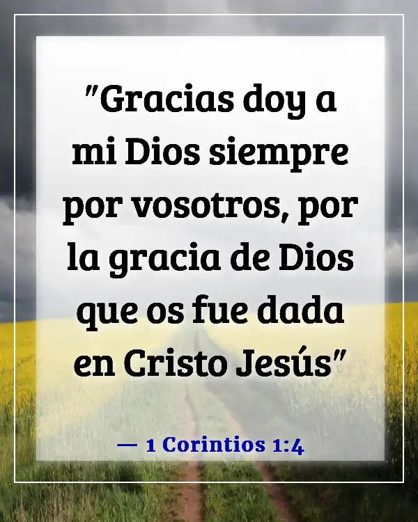 Versículos de la Biblia sobre el favor inmerecido de Dios (1 Corintios 1:4)