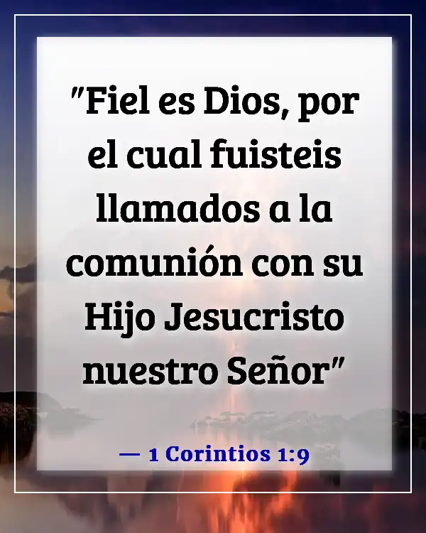 Versículos de la Biblia sobre la comunión con otros creyentes (1 Corintios 1:9)