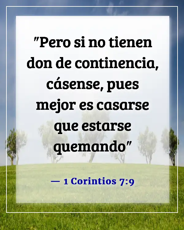 Versículos bíblicos sobre esperar para el matrimonio (1 Corintios 7:9)