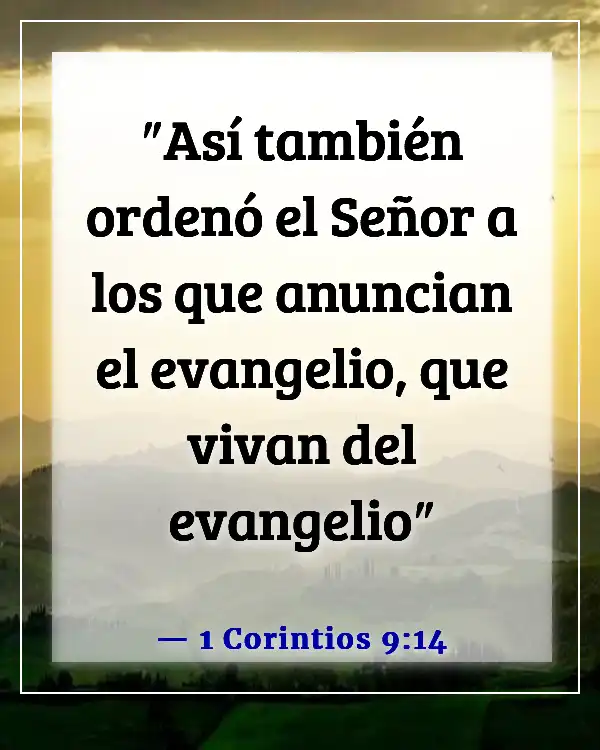 Versículos bíblicos para apreciar a los pastores y honrarlos (1 Corintios 9:14)