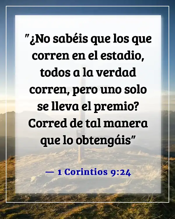 Versículos de la Biblia sobre fijar mis ojos en Jesús (1 Corintios 9:24)