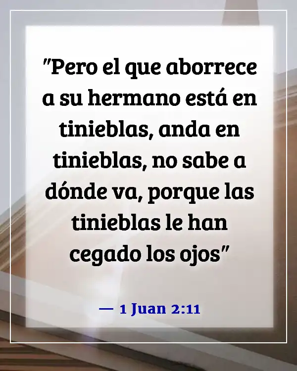 Versículos de la Biblia sobre acusar a otros (1 Juan 2:11)