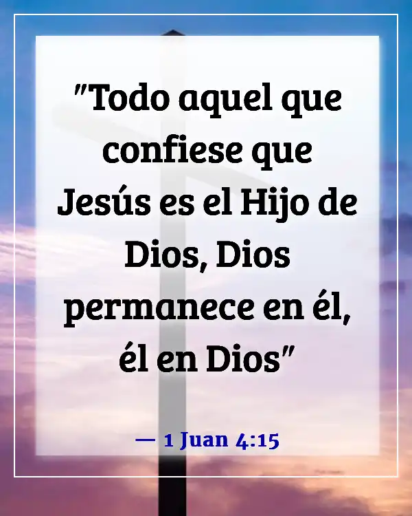 Versículos de la Biblia sobre estar en Cristo (1 Juan 4:15)