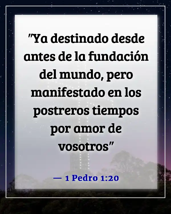 Versículo de la Biblia sobre una mujer que teme al Señor (1 Pedro 1:20)