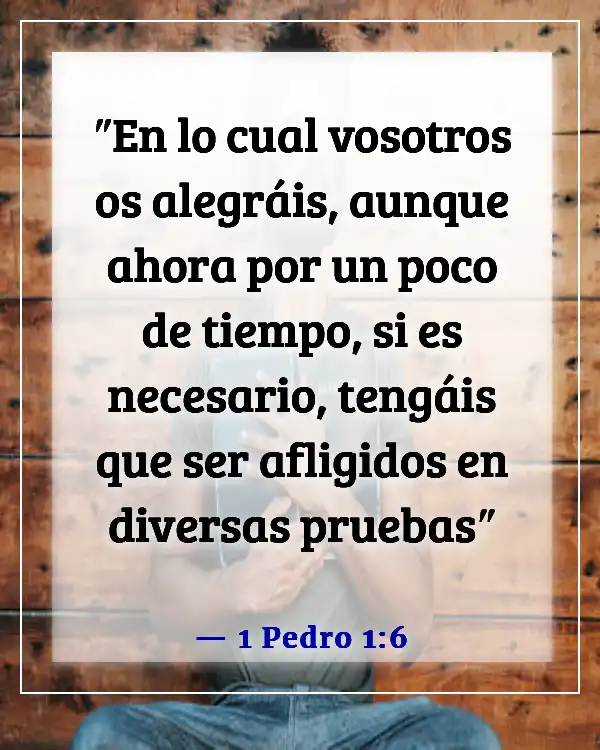 Versículo de la Biblia sobre cómo Dios disciplina a quienes ama (1 Pedro 1:6)