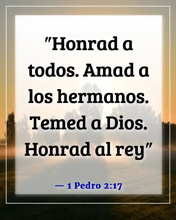 Versículos de la Biblia sobre el respeto por la vida humana (1 Pedro 2:17)