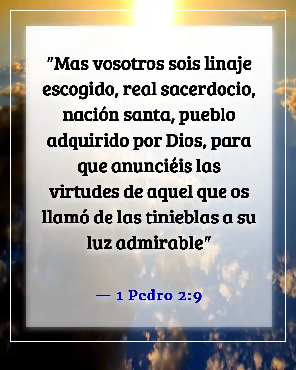 Versículos de la Biblia sobre la adopción en la familia de Dios (1 Pedro 2:9)