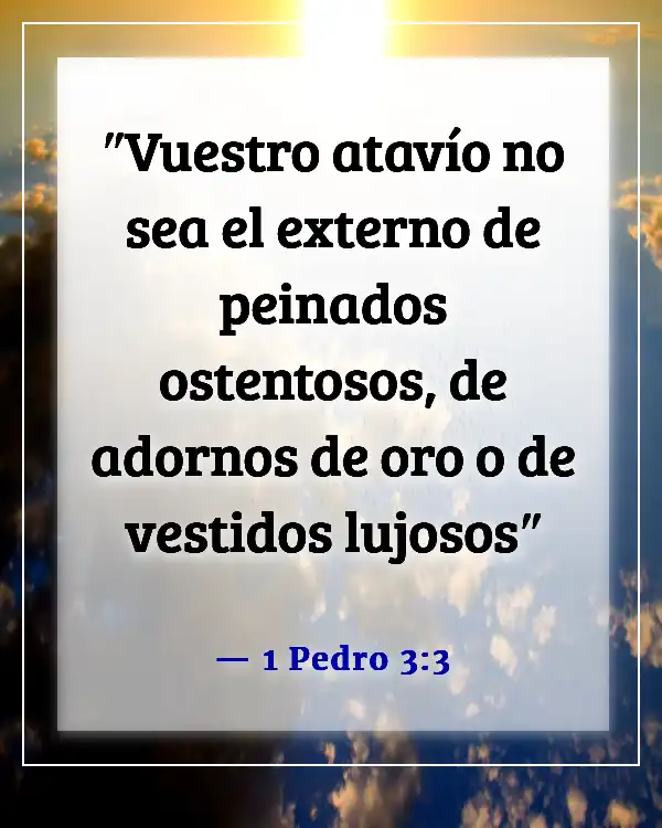 Versículos de la Biblia sobre dejar el hogar por el matrimonio (1 Pedro 3:3)