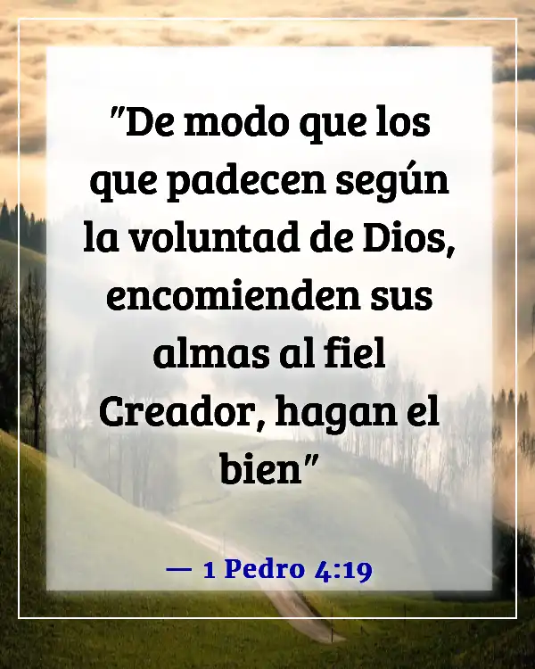 Versículos de la Biblia sobre recordar la fidelidad de Dios (1 Pedro 4:19)