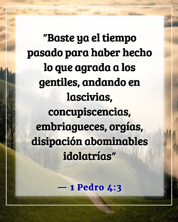 Versículos de la Biblia sobre enamorarse de la persona equivocada (1 Pedro 4:3)