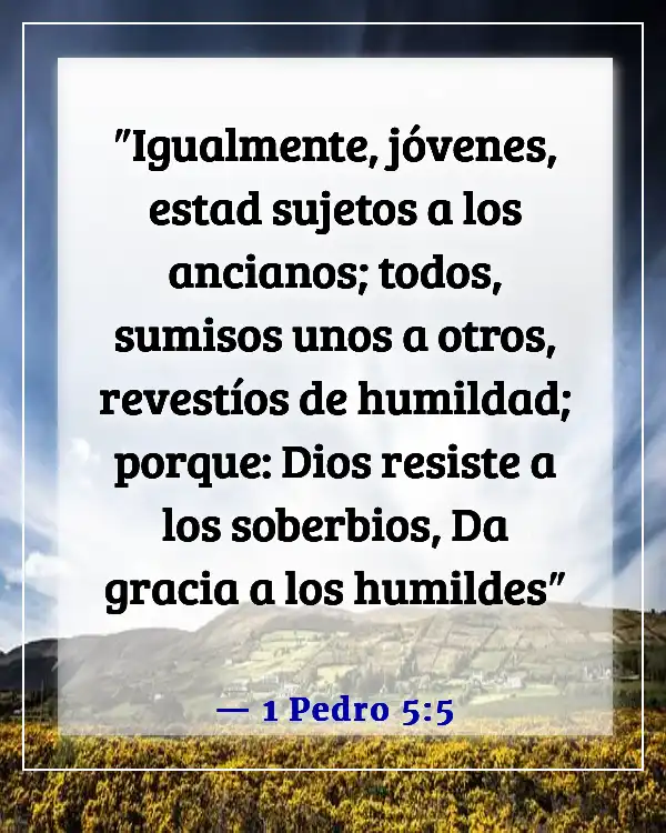 Versículos de la Biblia sobre la resolución de conflictos (1 Pedro 5:5)