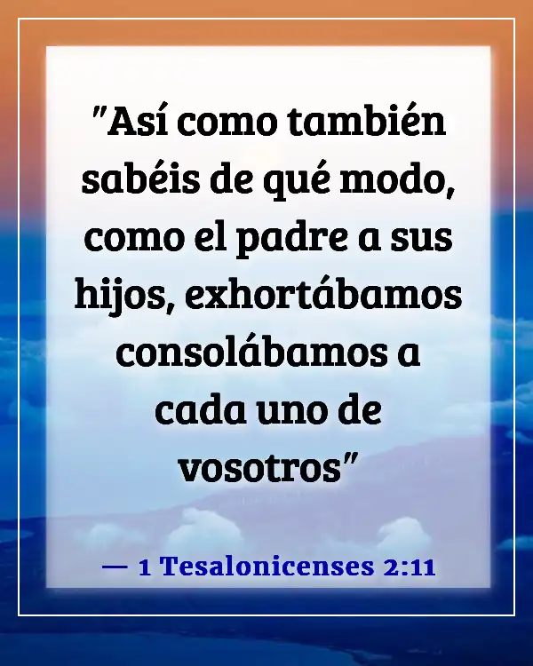 Versículo de la Biblia sobre el amor de un padre por su hija (1 Tesalonicenses 2:11)