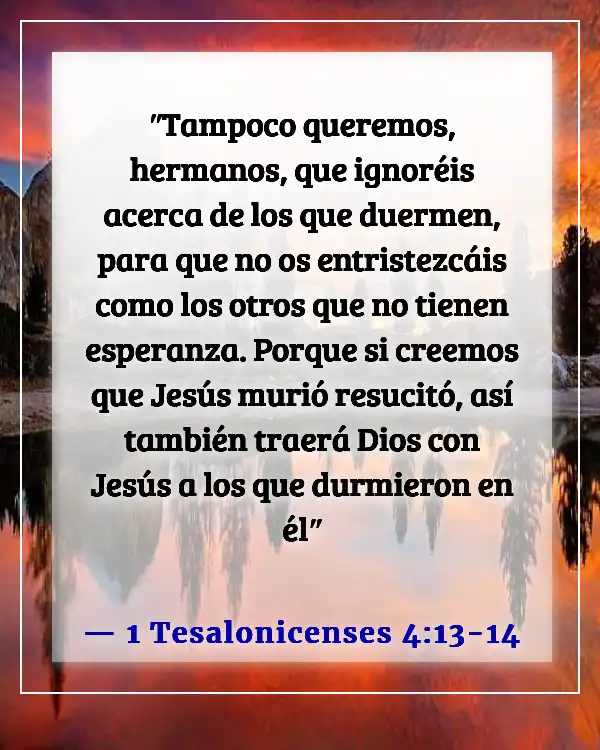 Versículos de la Biblia sobre recordar a los seres queridos (1 Tesalonicenses 4:13-14)