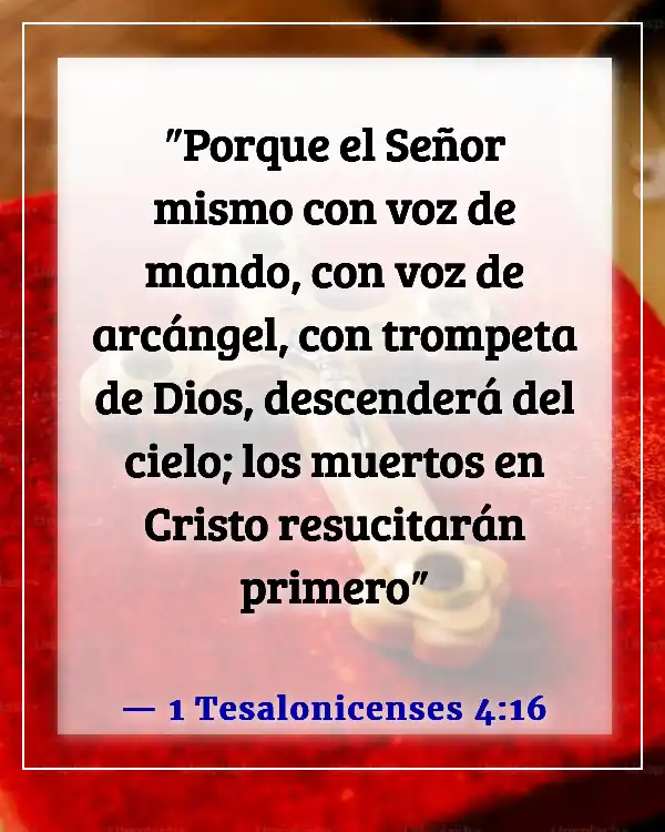 Versículos de la Biblia sobre la esperanza del cielo (1 Tesalonicenses 4:16)