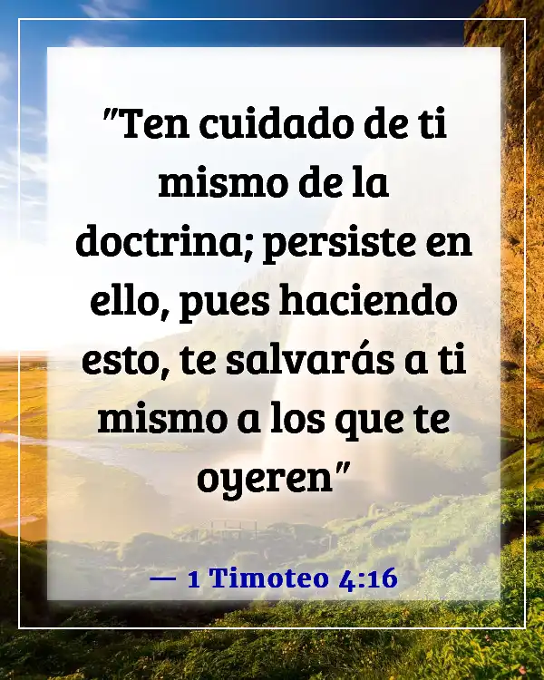 Versículo bíblico para la constancia (1 Timoteo 4:16)