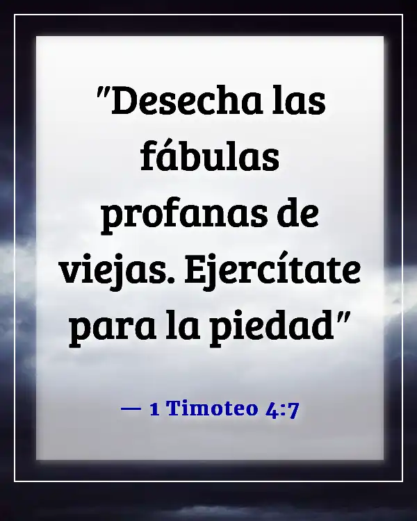 Versículos de la Biblia sobre la disciplina (1 Timoteo 4:7)