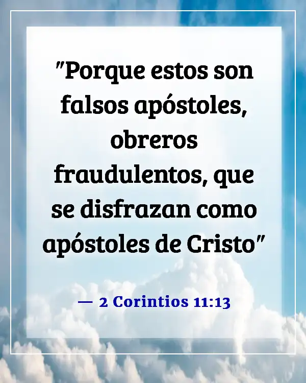 Versículos de la Biblia que revelan la hipocresía (2 Corintios 11:13)