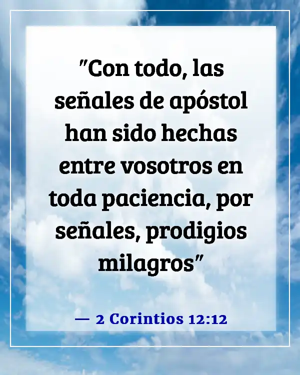 Versículos bíblicos poderosos sobre milagros (2 Corintios 12:12)