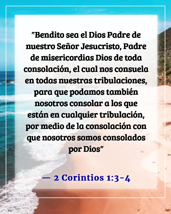 Versículo bíblico sobre pruebas y sufrimiento (2 Corintios 1:3-4)