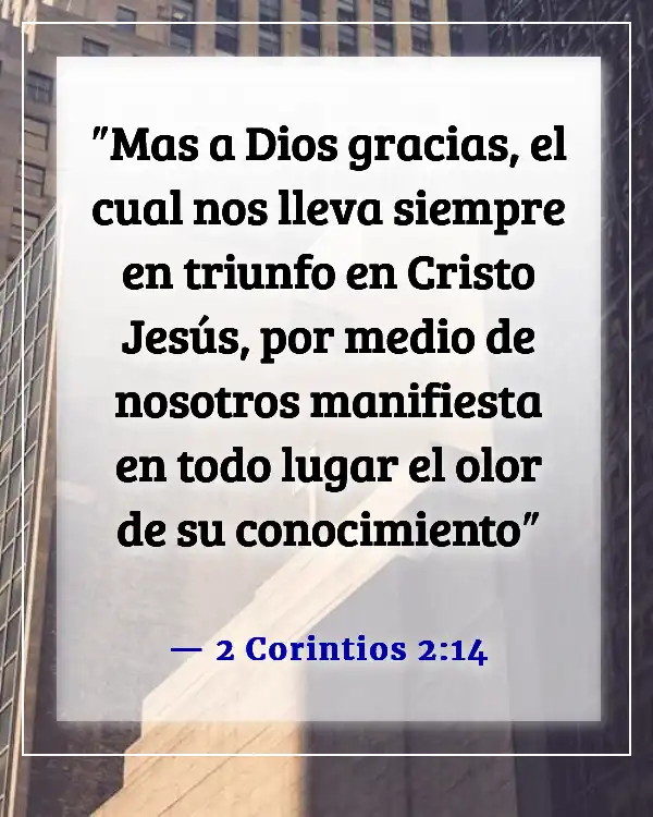 Versículos bíblicos sobre la victoria de Cristo sobre la muerte (2 Corintios 2:14)