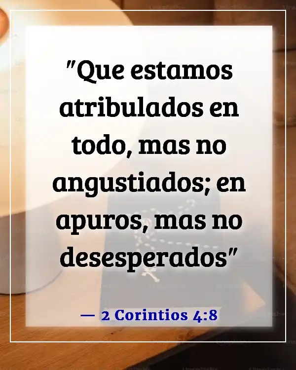 Versículos bíblicos sobre la victoria sobre la depresión (2 Corintios 4:8)