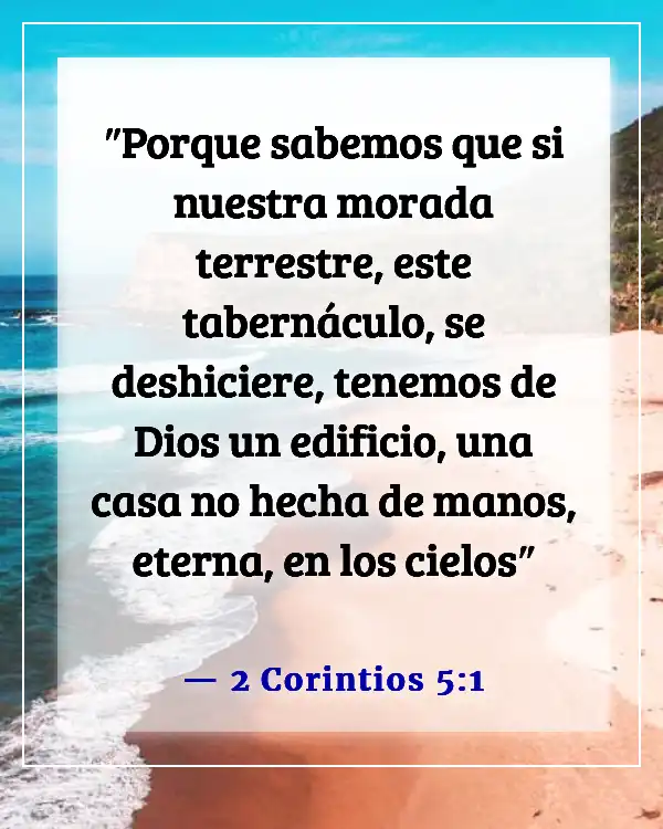 Versículos de la Biblia sobre la celebración de la vida después de la muerte (2 Corintios 5:1)