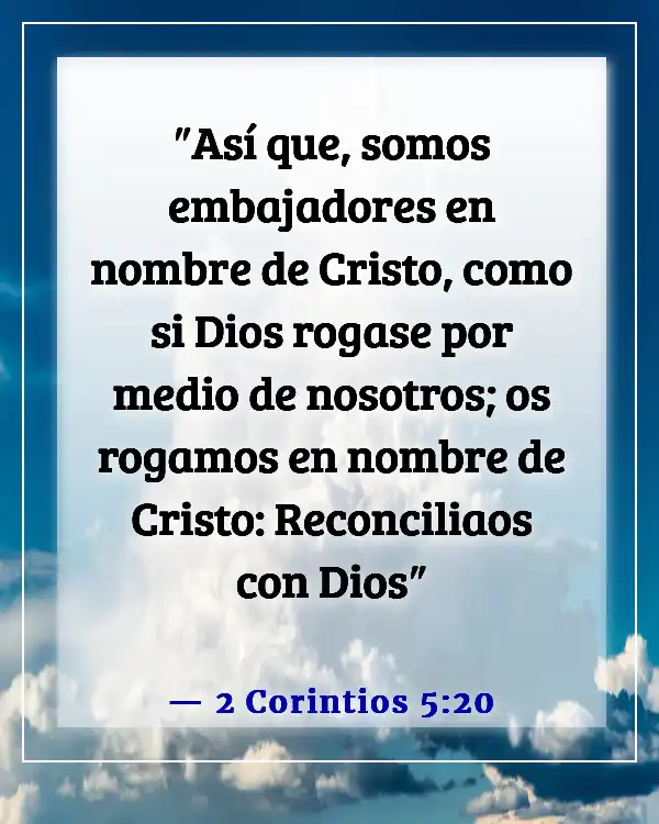 Versículos de la Biblia sobre predicar y ministrar a los incrédulos (2 Corintios 5:20)