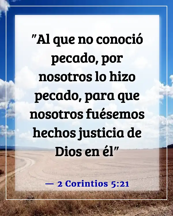 Versículos de la Biblia sobre el sufrimiento de Jesús por nuestros pecados (2 Corintios 5:21)