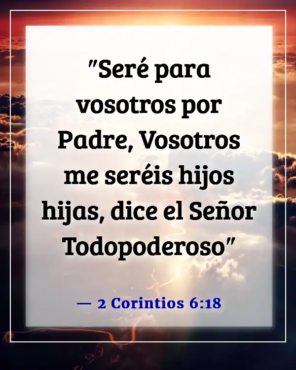 Versículo de la Biblia sobre el amor de un padre por su hija (2 Corintios 6:18)