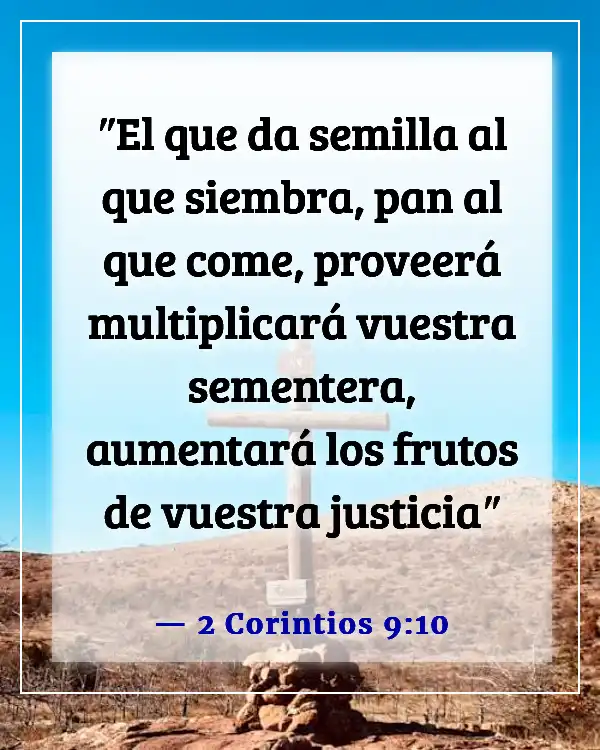 Versículo de la Biblia sobre bendiciones alimenticias (2 Corintios 9:10)