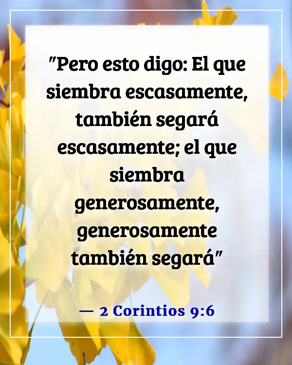 Versículo de la Biblia sobre ayudarte a ti mismo (2 Corintios 9:6)