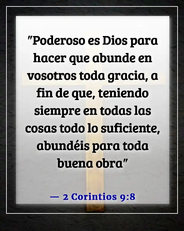 Versículos bíblicos sobre pedir y recibir (2 Corintios 9:8)