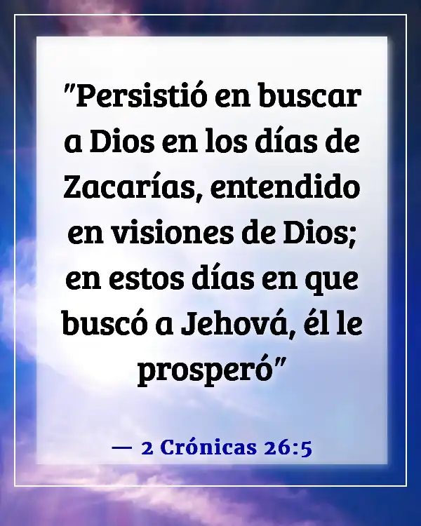 Versículos de la Biblia sobre la juventud sirviendo a Dios (2 Crónicas 26:5)