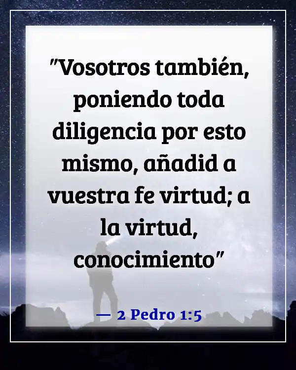 Versículos de la Biblia sobre hombres piadosos (2 Pedro 1:5)