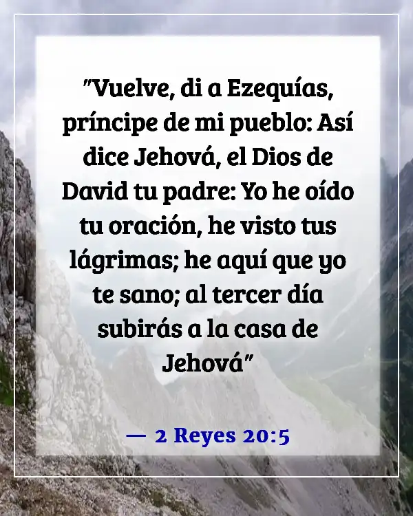 Versículo de la Biblia sobre Dios recogiendo nuestras lágrimas (2 Reyes 20:5)