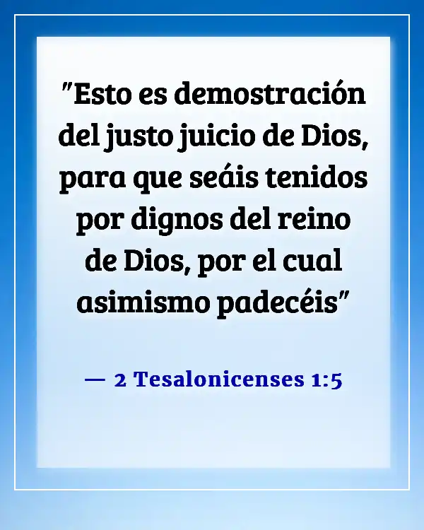 Versículo de la Biblia sobre regocijarse en pruebas y tentaciones (2 Tesalonicenses 1:5)