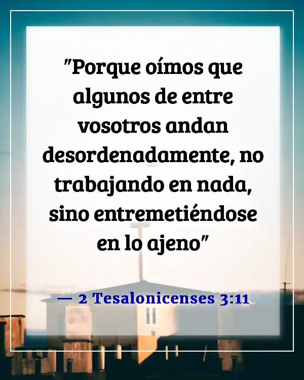 Versículo de la Biblia sobre la pereza como un pecado (2 Tesalonicenses 3:11)