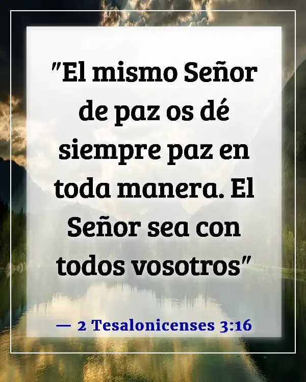 Versículos de la Biblia para la mente atribulada (2 Tesalonicenses 3:16)