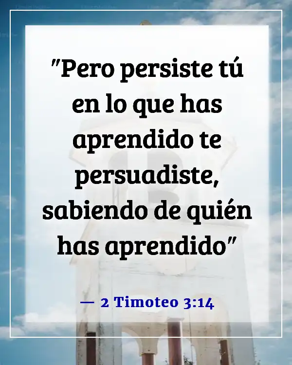 Versículo bíblico para la constancia (2 Timoteo 3:14)