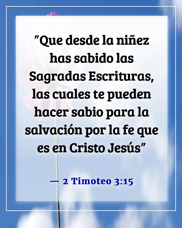 Versículos de la Biblia sobre la juventud sirviendo a Dios (2 Timoteo 3:15)