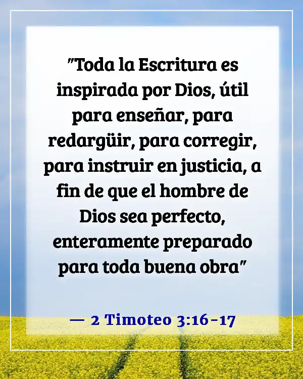 Versículos de la Biblia sobre Dios dirigiendo tu camino (2 Timoteo 3:16-17)