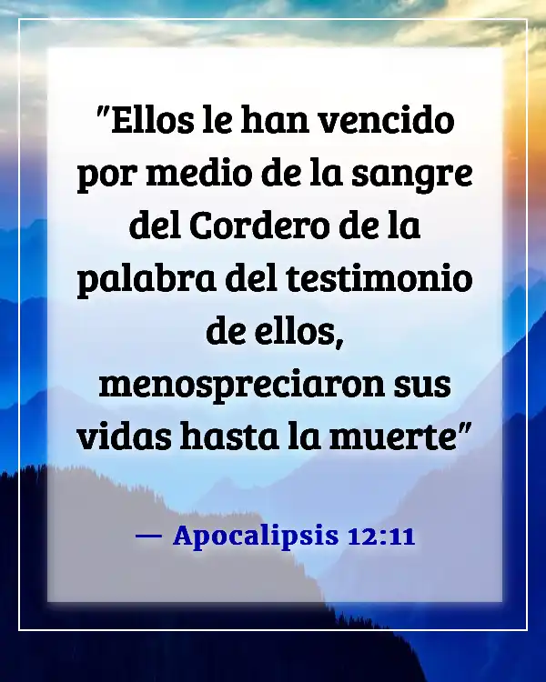 Versículos de la Biblia sobre la victoria en el nombre de Jesús (Apocalipsis 12:11)