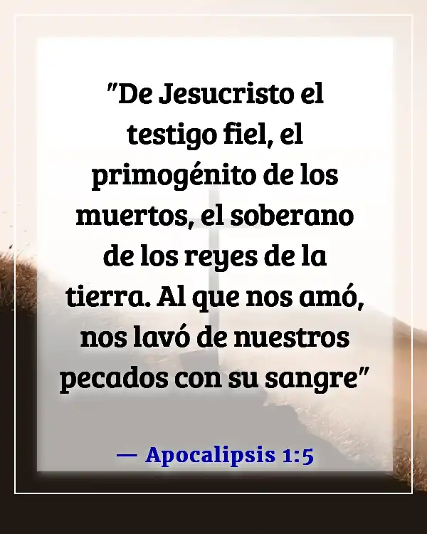 Versículos de la Biblia sobre el sufrimiento de Jesús por nuestros pecados (Apocalipsis 1:5)