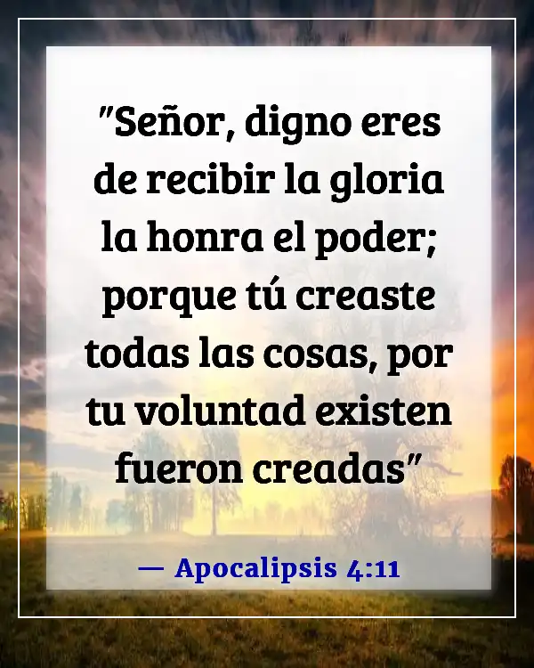 Dios tiene el control versículos bíblicos (Apocalipsis 4:11)