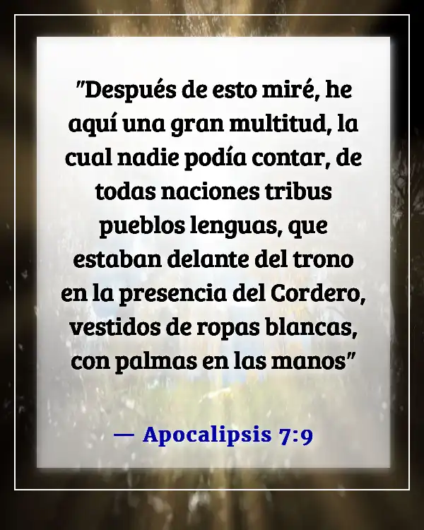 Versículos de la Biblia sobre Ausente del Cuerpo, Presente con el Señor (Apocalipsis 7:9)