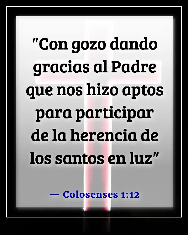 Versículos de la Biblia sobre el favor inmerecido de Dios (Colosenses 1:12)