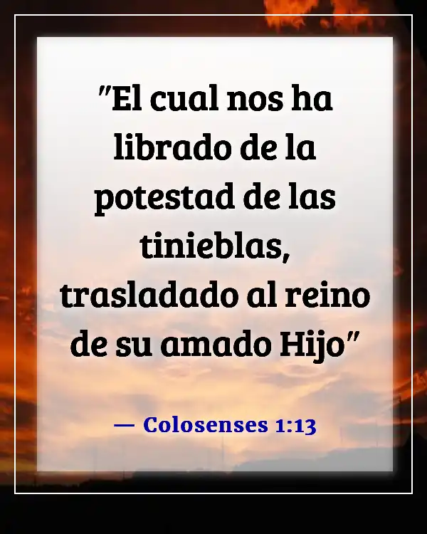 Versículos de la Biblia contra el ataque espiritual (Colosenses 1:13)